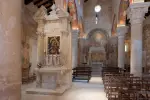 Abbazia di Santa Maria di Cerrate, 2018. Photo by Antonio Leo, lighting by Barbara Balestreri Lighting Design, Barbara Balestreri with Lisa Marchesi