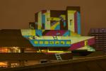 Façade Lighting using custom designed Gobo Projectors. Competition Entry, London, UK