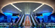 Dubai Metro Station Underground Station, UAE