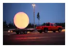 Traveling SUN is a road trip and a site-spesific art project by IstadPacini ArtLab, 2012- 2016. The SUN is a circular light sculpture, 3 m in diameter, that shifts between a wide range of warm colors. To make the road trip, it was suspended above a flatbed trailer that was pulled by a flat bed truck. The generator that powers the SUN is in the back of the truck, allowing us to drive with the light on all the time.
